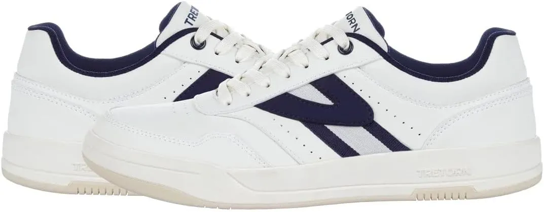 TRETORN Men's Dennis Classic Sneakers, White/Navy