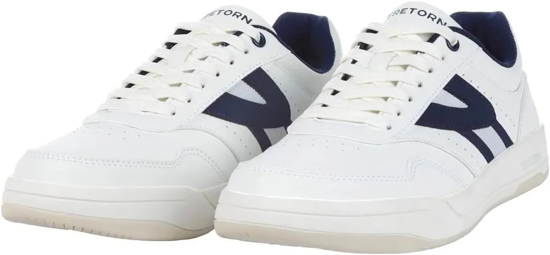 TRETORN Men's Dennis Classic Sneakers, White/Navy
