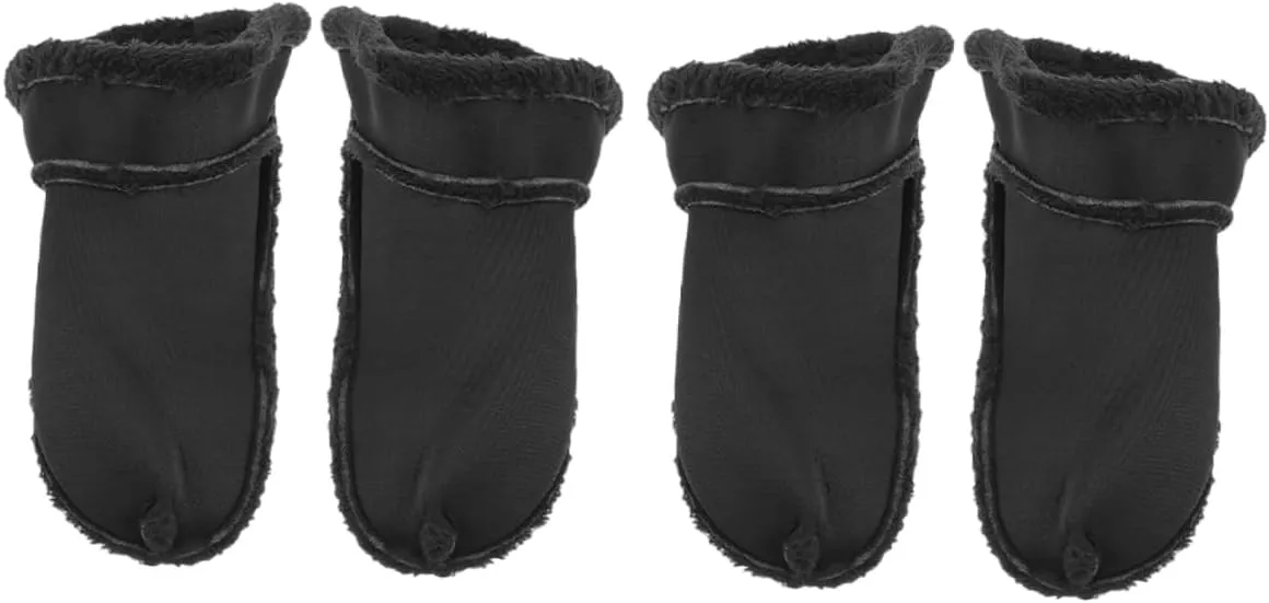 Warm Velvet Lined Shoe Covers 2 Pairs Day Comfort Insoles Easy Install for Clogs Boots Sneakers