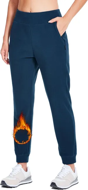 Willit Women's Fleece Jogger Sweatpants Winter Thermal Polar Pants for Cold Weather Outdoor Hiking Running Athletic