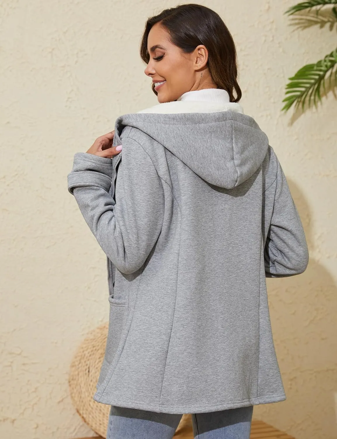 Winter Jackets for Women, Toggle Duffle Coat for Winter, Sherpa Lined Jacket Women