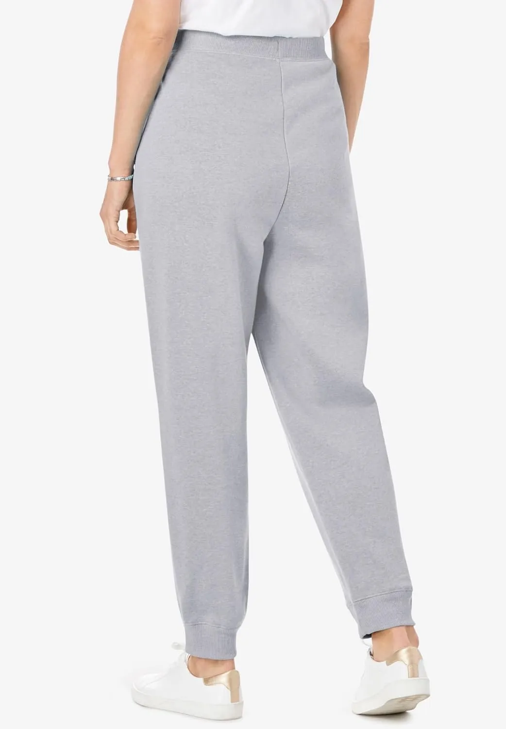 Woman Within Plus Size Better Fleece Jogger Sweatpant