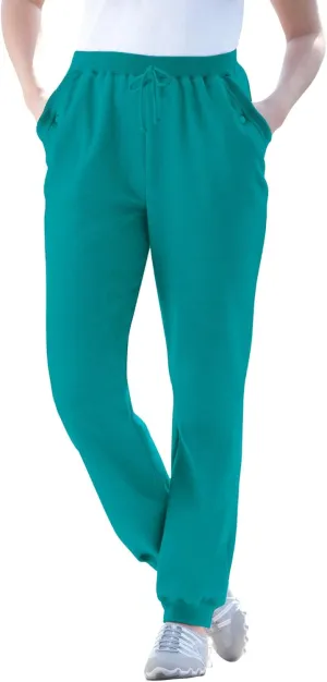 Woman Within Plus Size Better Fleece Jogger Sweatpant