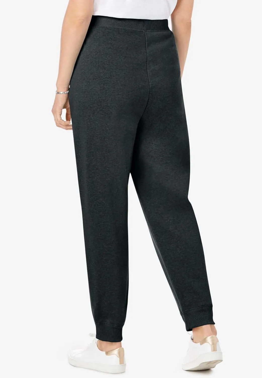 Woman Within Plus Size Better Fleece Jogger Sweatpant