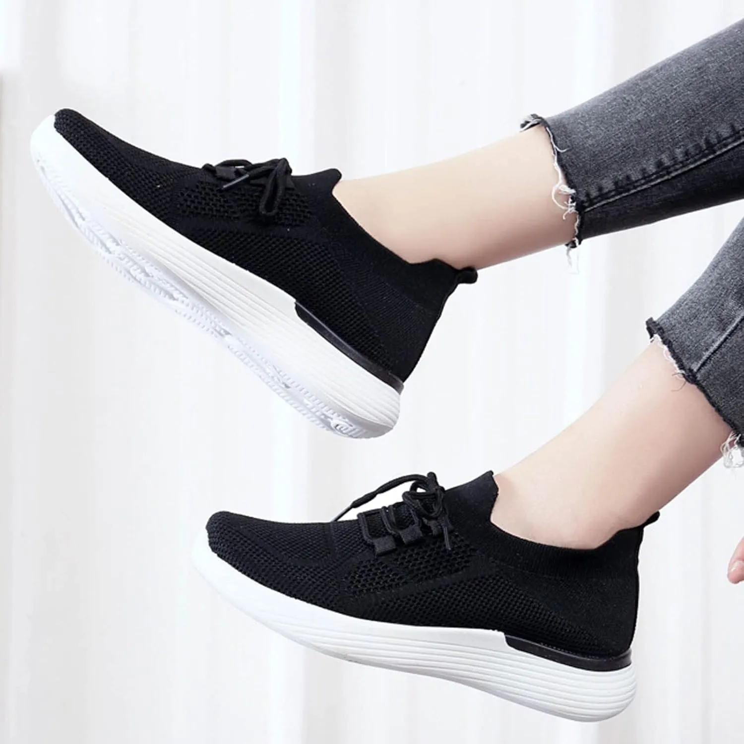 Women Comfortable Slip On Shoes Casual Walking Sneakers Lightweight Canvas Flats Non Slip Breathable Loafers