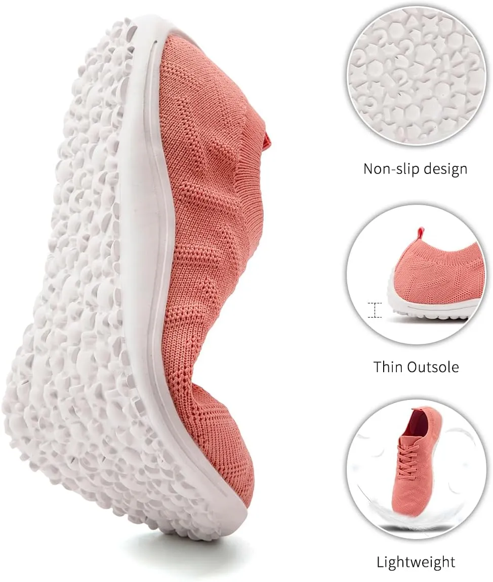 Womens Barefoot Shoes Walking Runing Slip On Shoes Zero Drop Footwear Yoga Gym Sneakers Lightweight Breathable Minimalist Trainers