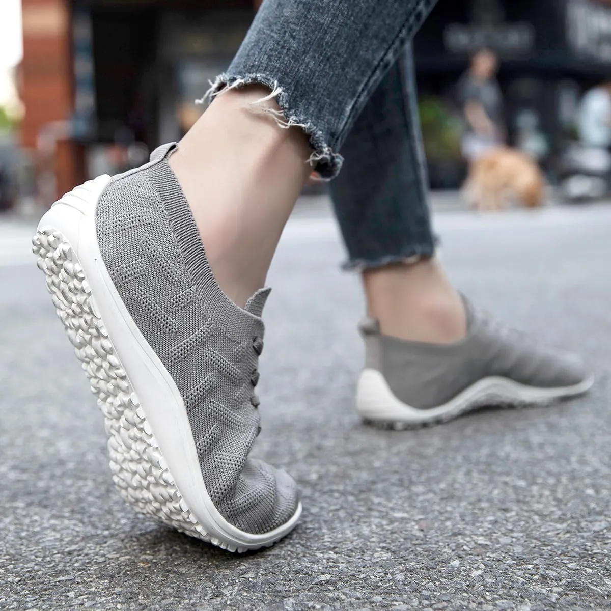 Womens Barefoot Shoes Walking Runing Slip On Shoes Zero Drop Footwear Yoga Gym Sneakers Lightweight Breathable Minimalist Trainers