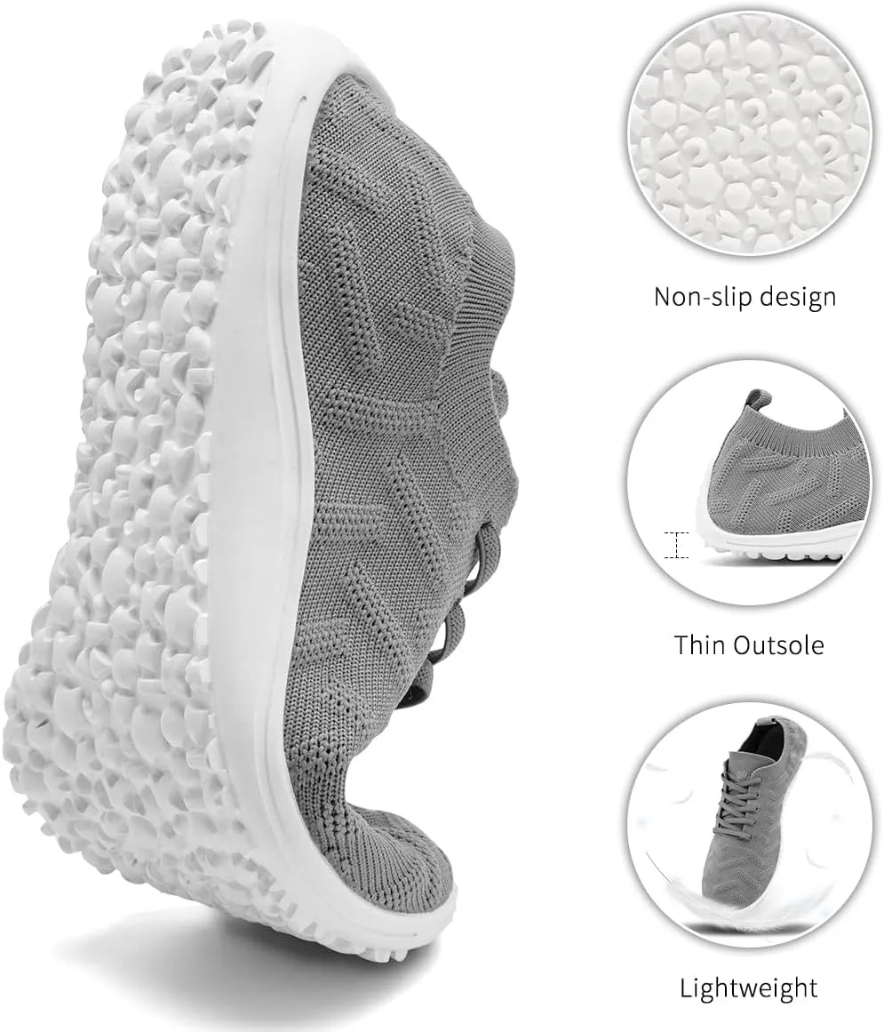 Womens Barefoot Shoes Walking Runing Slip On Shoes Zero Drop Footwear Yoga Gym Sneakers Lightweight Breathable Minimalist Trainers