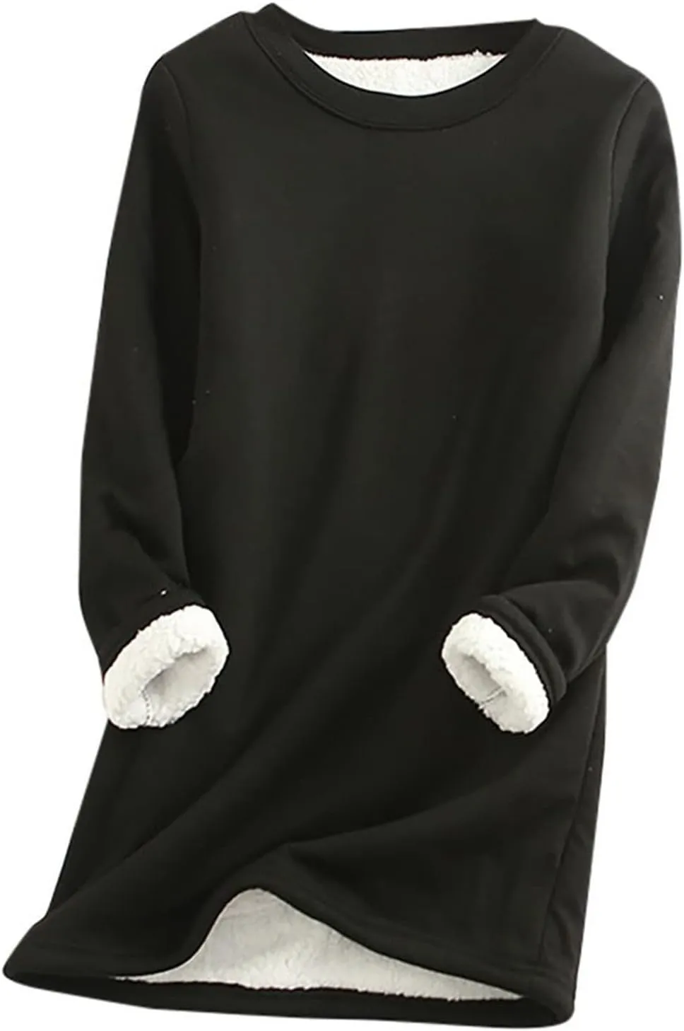 Womens Lounge Set 2 Piece Fleece Lined Loungewear Sets Soft Comfy Pajama Set Fuzzy Sherpa Sweatsuits Matching Outfits