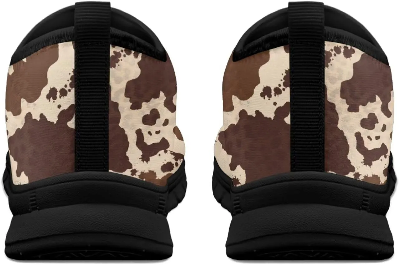 Women's Multicolor Low-Cut Animal Pattern Casual Sneakers - Laceless Non-Slip Low Profile, Walking Shoes Polyester Fabric Tennis Shoes