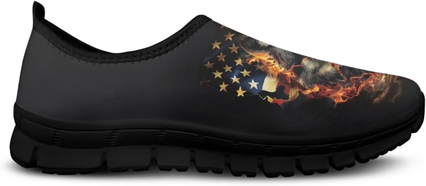 Women's Multicolor Low-Cut Animal Pattern Casual Sneakers - Laceless Non-Slip Low Profile, Walking Shoes Polyester Fabric Tennis Shoes