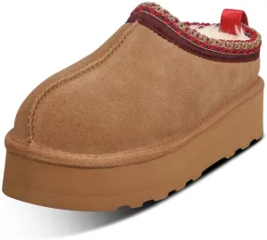 Women's Platform Slippers for Women Mini Boot Fleece Lined Sneakers for House Slippers Anti-Slip Boot For Outdoor