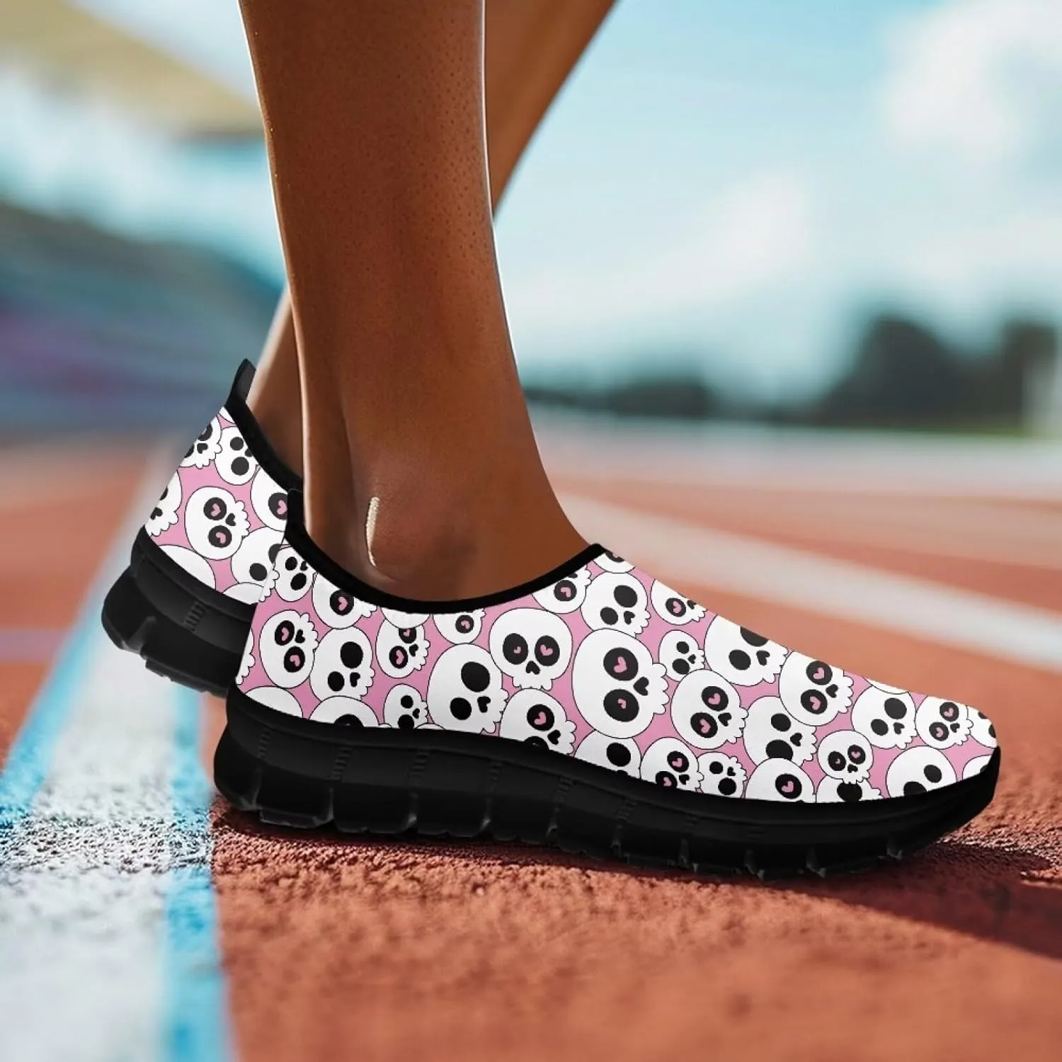 Women's Sneakers Casual Low Top Walking Sneaker Flat Outdoor Breathable Slip On Soft Lightweight Shoes for Women