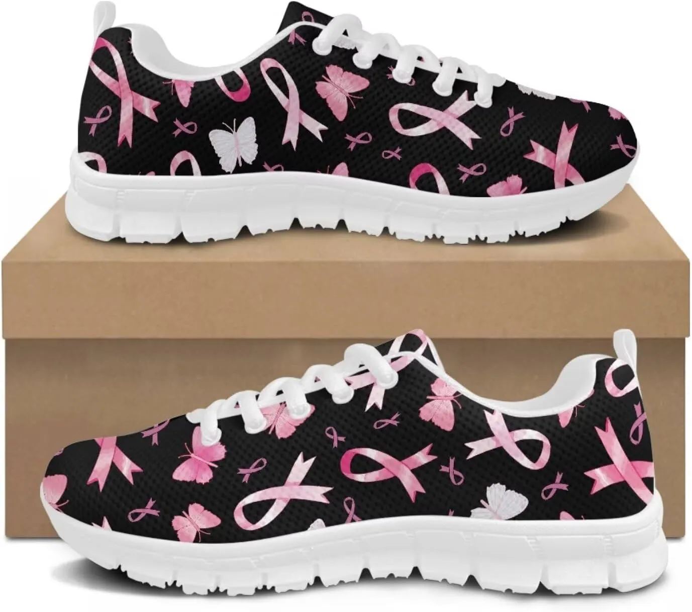 Women's Sneakers Mesh Lace Up Running Shoes Size 5-11 Lightweight Walking Athletic Shoes