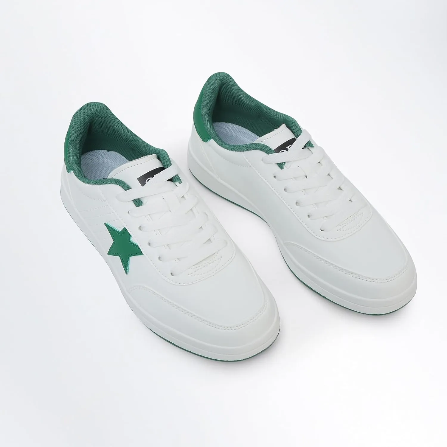 Women's Star Sneaker Lace Up Low Top Comfortable Cushioned Walking Shoes Casual Lightweight Breathable Tennis Shoes