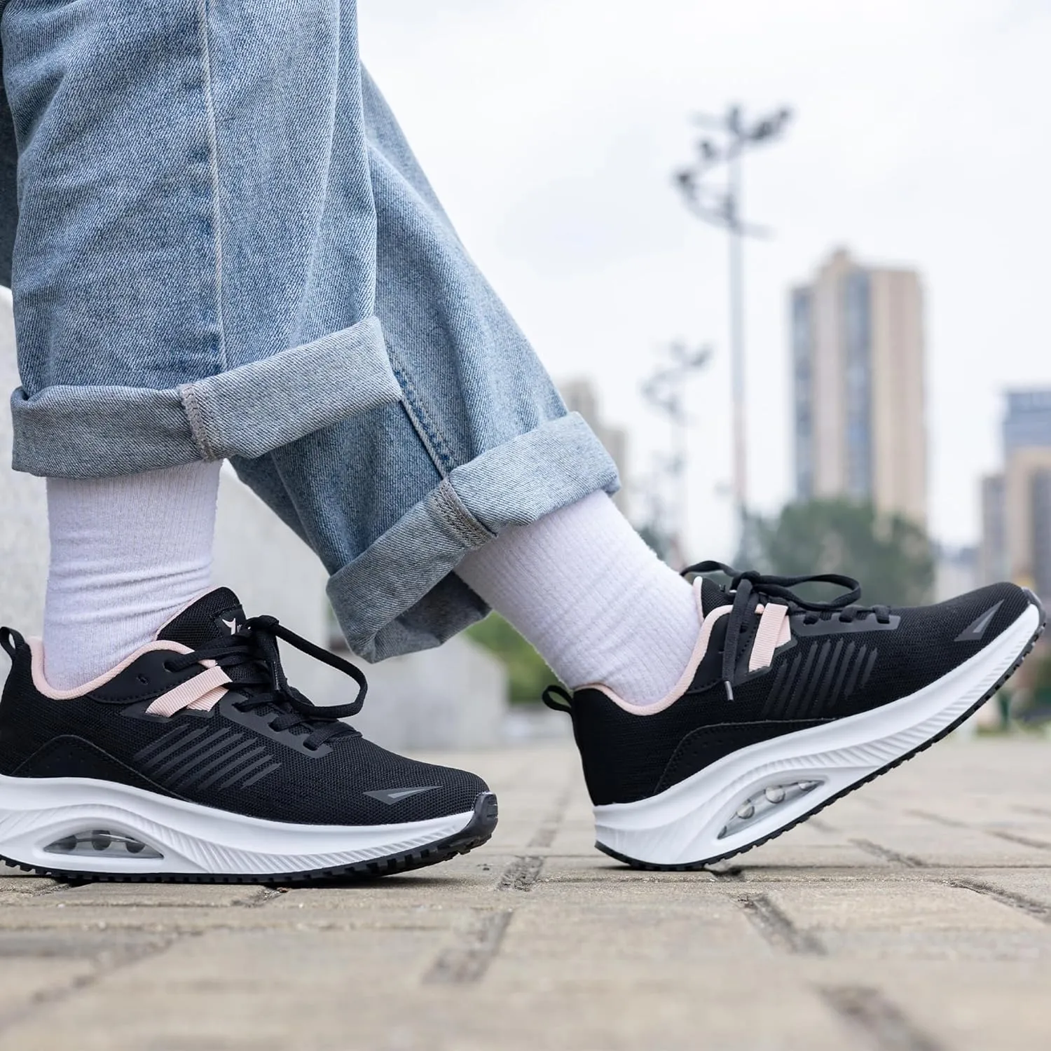Womens Walking Shoes with Arch Support Tennis Orthotic Comfortable Sneakers for Plantar Fasciitis Pain Relief US 6-11