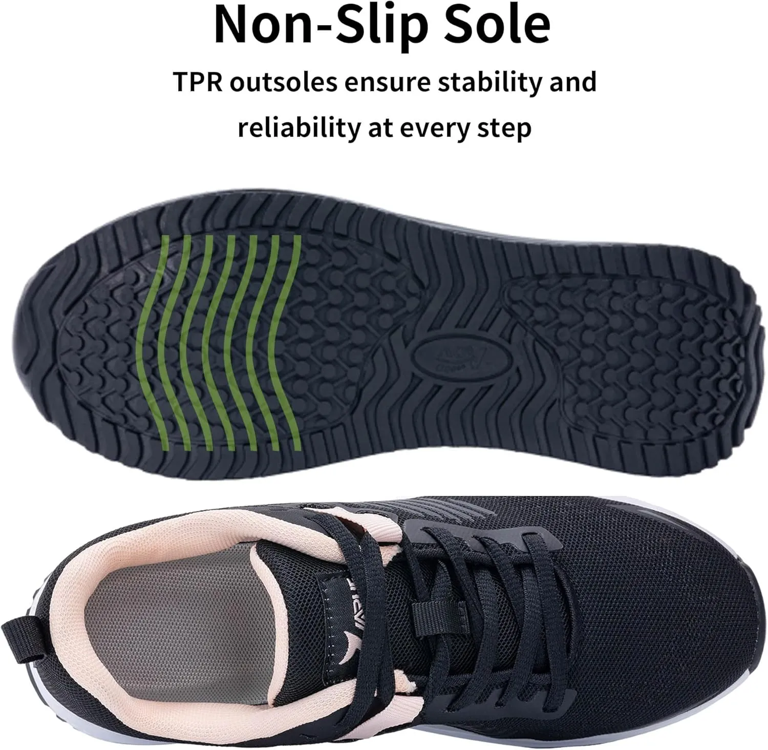 Womens Walking Shoes with Arch Support Tennis Orthotic Comfortable Sneakers for Plantar Fasciitis Pain Relief US 6-11