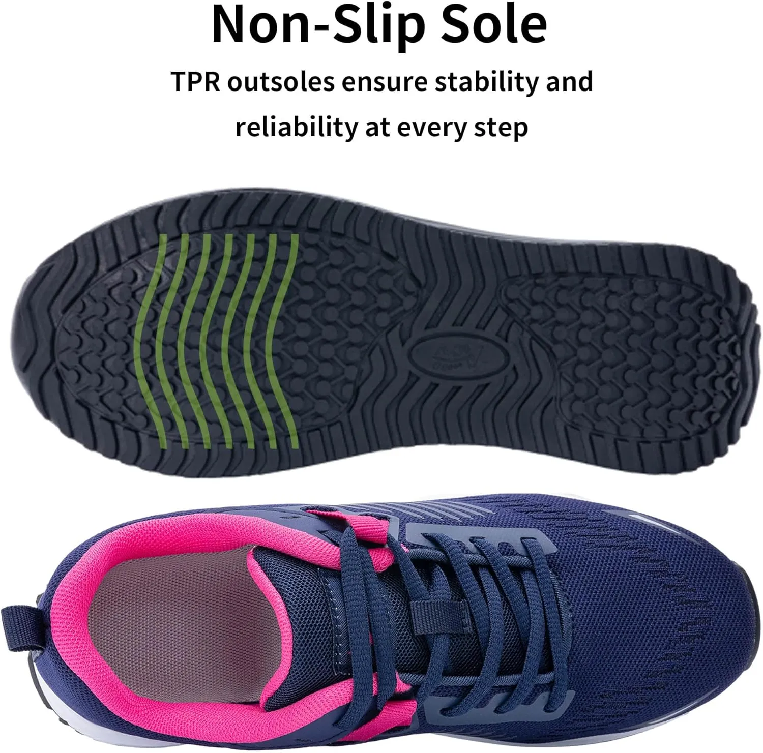 Womens Walking Shoes with Arch Support Tennis Orthotic Comfortable Sneakers for Plantar Fasciitis Pain Relief US 6-11