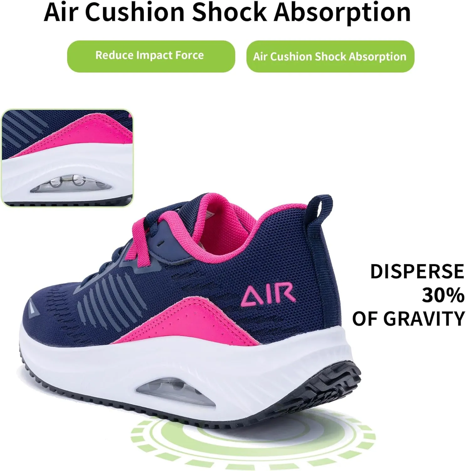 Womens Walking Shoes with Arch Support Tennis Orthotic Comfortable Sneakers for Plantar Fasciitis Pain Relief US 6-11