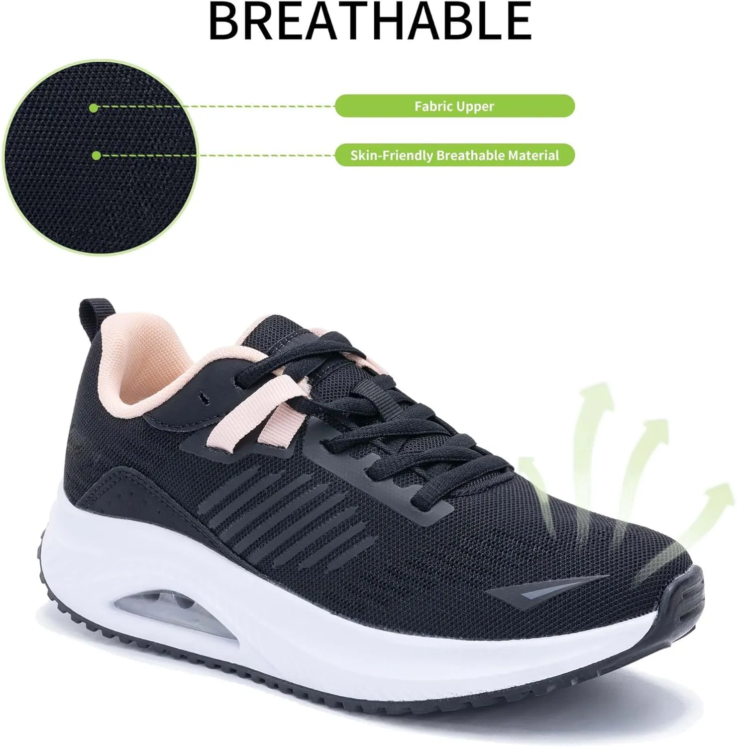 Womens Walking Shoes with Arch Support Tennis Orthotic Comfortable Sneakers for Plantar Fasciitis Pain Relief US 6-11