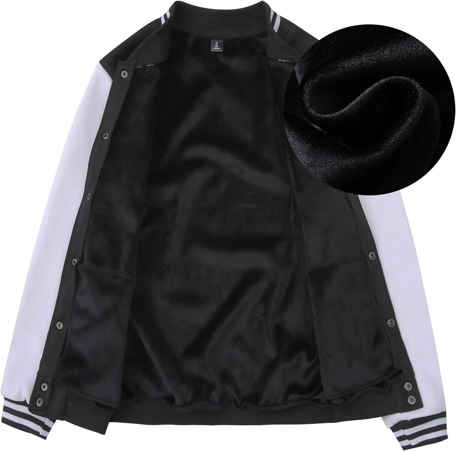 Yuji Itadori Women Baseball Jacket Fleece Varsity Jacket Winter Coat Button Down Bomber Jacket with Pocket XXS-4XL