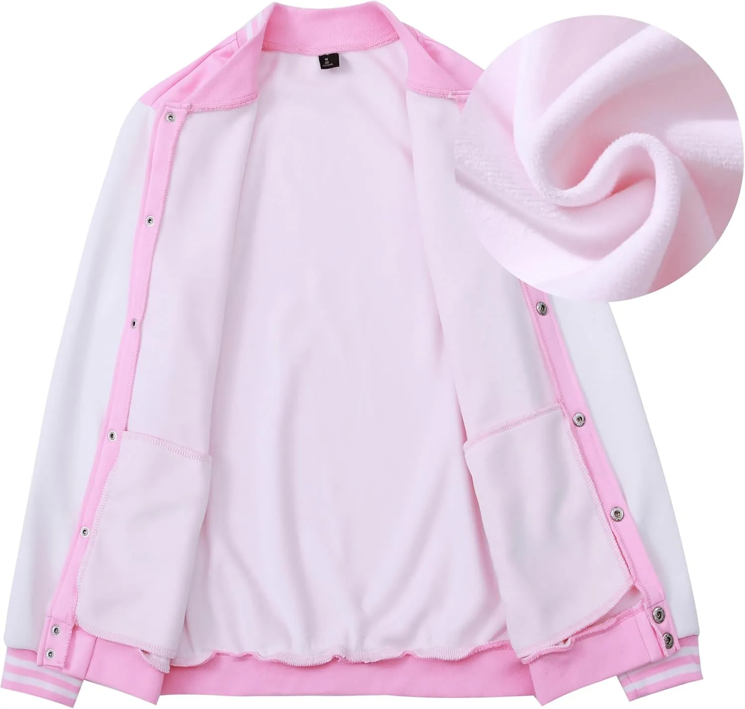 Yuji Itadori Women Baseball Jacket Fleece Varsity Jacket Winter Coat Button Down Bomber Jacket with Pocket XXS-4XL